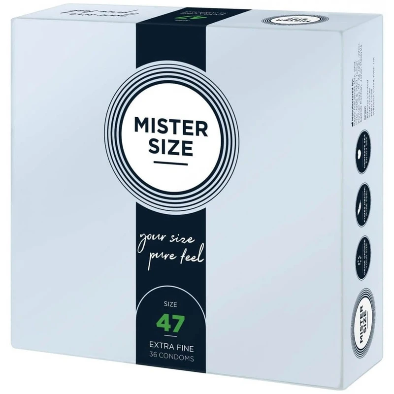 Mister Size 47 mm kondomi - 36 komada, ultra tanka i sigurna prianjanja