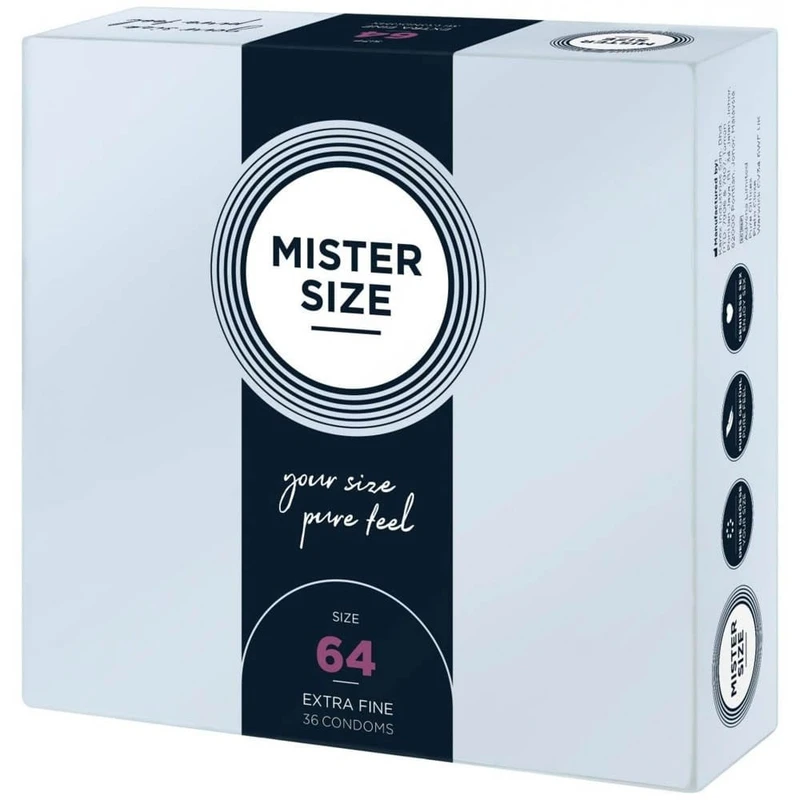 Mister Size kondomi 64 mm ekstra veliki za intenzivne trenutke - 36 komada