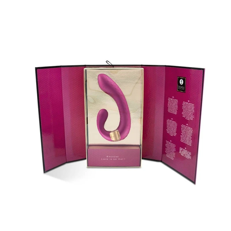 MIYO RASPBERRY - Bordo vibrator sa stimulansom klitorisa i G tačke, vodootporan
