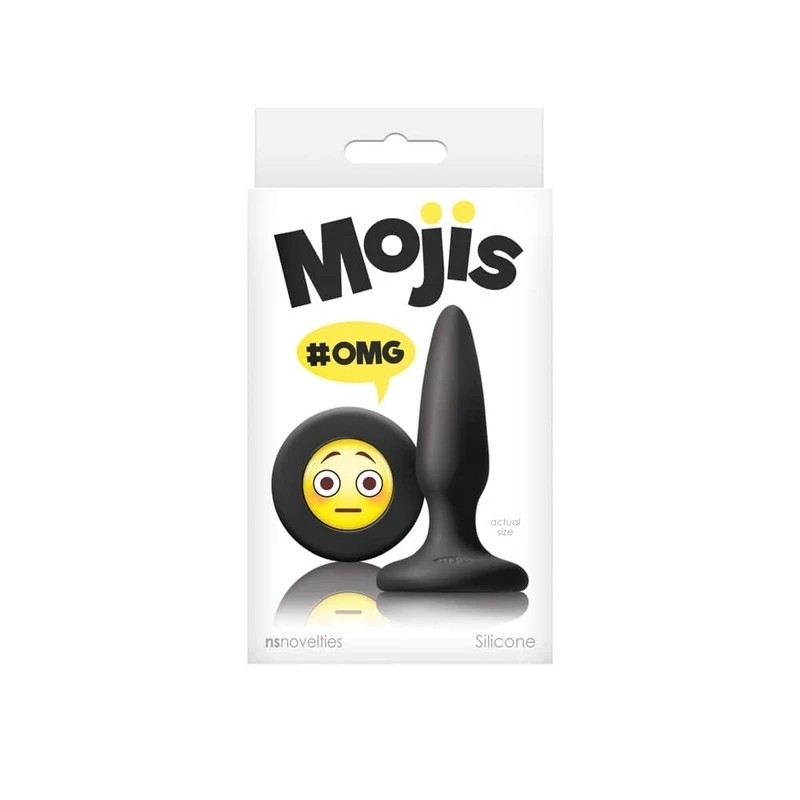 Moji’s OMG Black - Crni mini plug sa vakuumskim postoljem 8,5cm