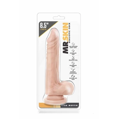 Mr. Skin Realističan Dildo Stud Muffin sa Vakuumskim Postoljem 21,6cm - Sexy Shop