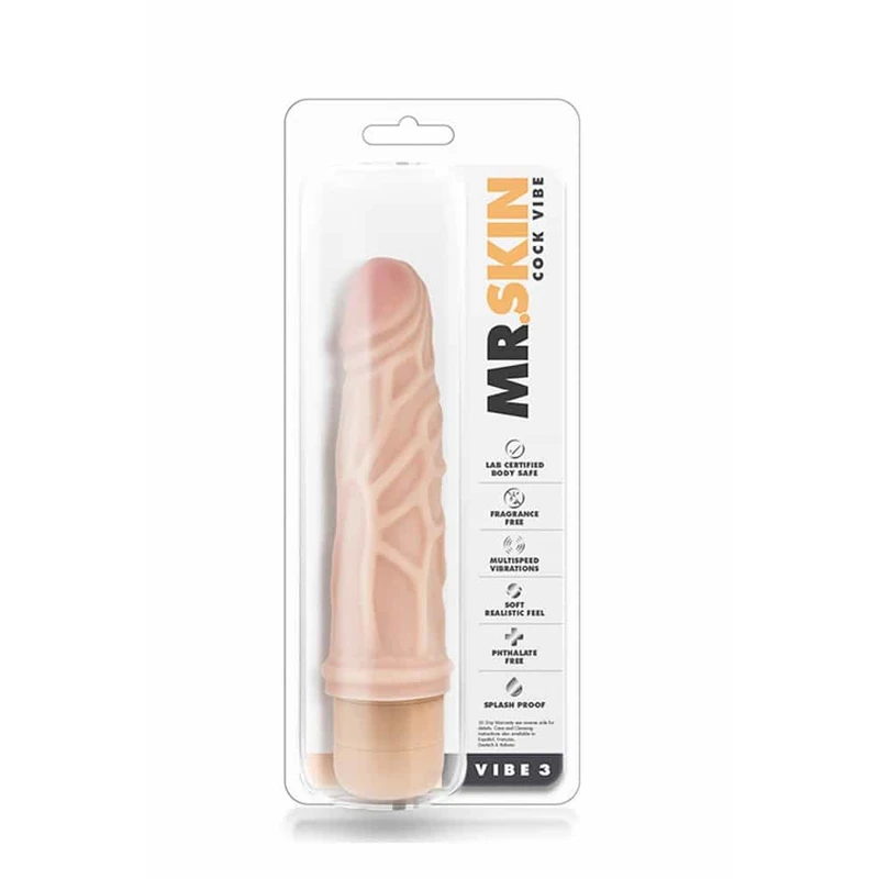 Mr. Skin Vibrator sa Venama - 18cm Realističan, Prilagodljiv, Moćna Vibracija