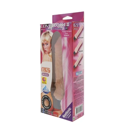 Multibrzinski masažer LoveClone II 19cm, vodootporni, koža - Sexy Shop