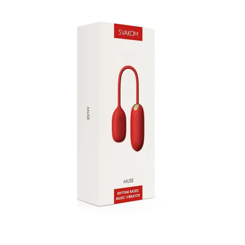 Muse Crveni Vibrator sa Bluetoothom - Vodootporni Igračka za Odrasle