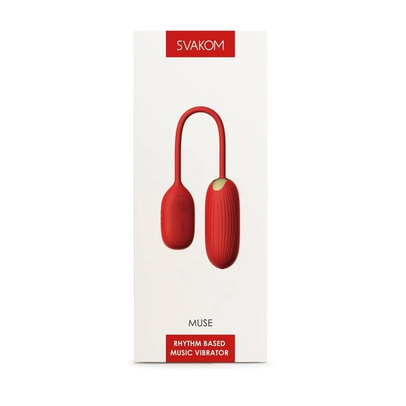 Muse Crveni Vibrator sa Bluetoothom - Vodootporni Igračka za Odrasle