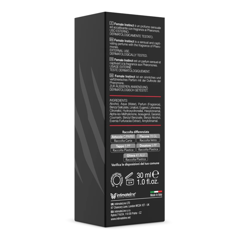 Muška parfemska mirisna esencija sa feromonima - Female Instinct, 30 ml