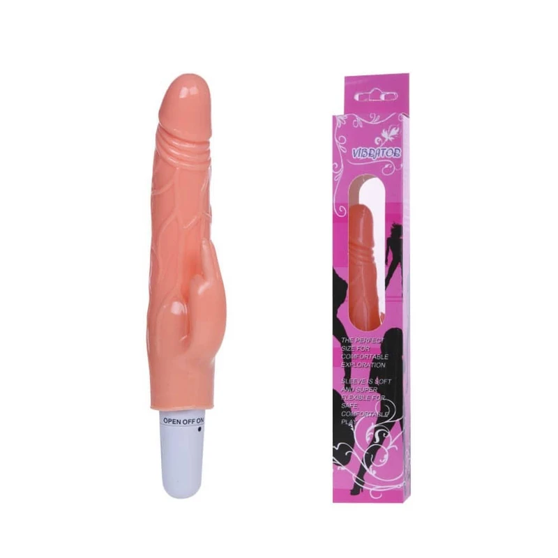 Nature Vibrator Debra - Dužina 20,7cm, Sa stimulansom klitorisa, Boja: Kože