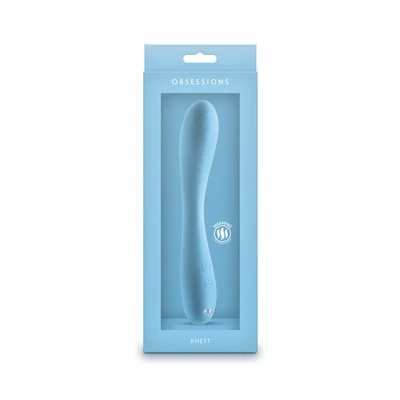 Obsessions Rhett Light Blue - Vibrirajuća igračka za odrasle 20cm, G-tačka, vodootporna - Sexy Shop
