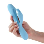 Obsessions - Scarlett - Plavi silikonasti vibrator sa stimulansom klitorisa i G tačke