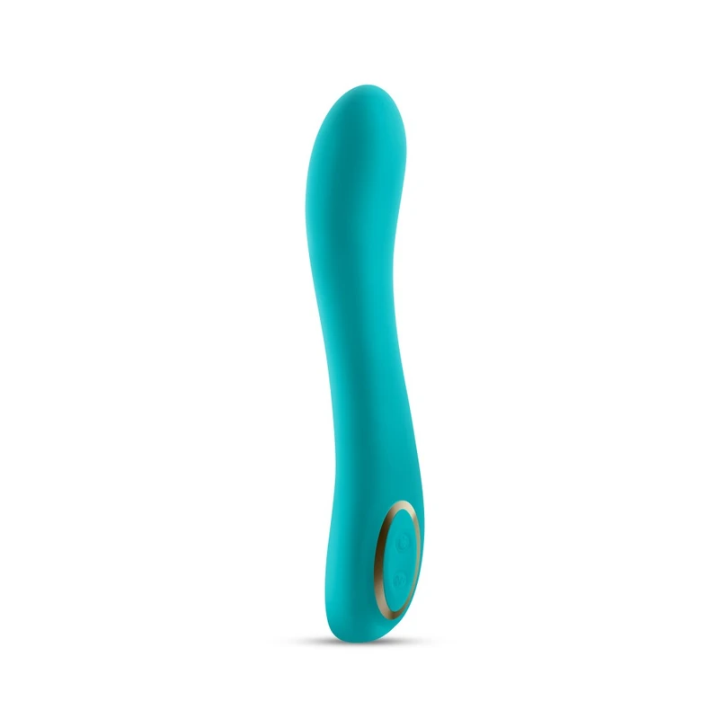 Obsessions Zeus - Zeleni Silikonski Vibrator za G Tačku, 20 cm, Vodootporan