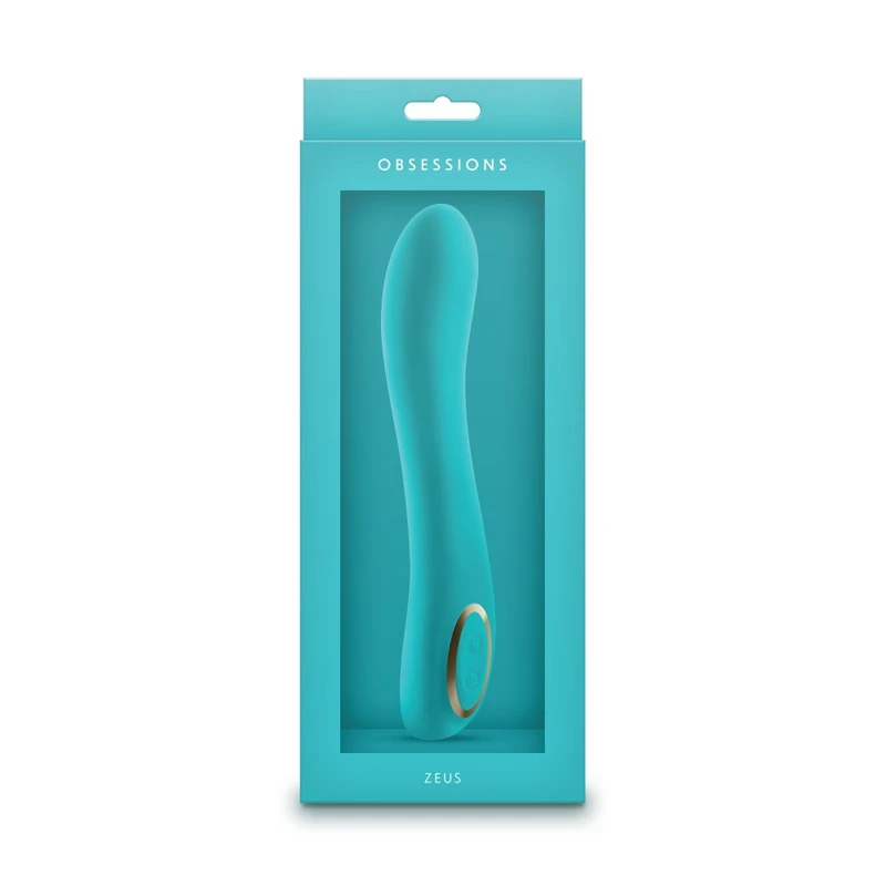 Obsessions Zeus - Zeleni Silikonski Vibrator za G Tačku, 20 cm, Vodootporan