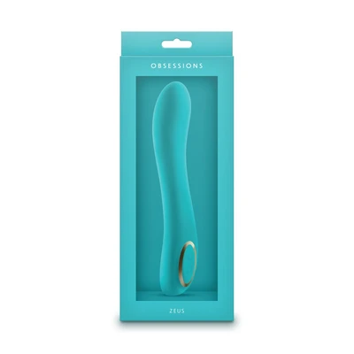 Obsessions Zeus - Zeleni Silikonski Vibrator za G Tačku, 20 cm, Vodootporan - Sexy Shop