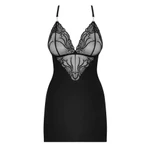 Obsessive crna chemise i thong S/M