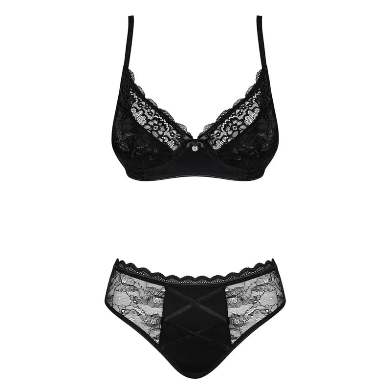 Obsessive crni 2-pcs set L/XL za odrasle