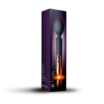 Oriel Rechargeable Wand - Crno-zlatni - Sexy Shop