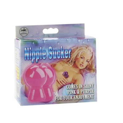 Par sisnih usisavača u sjajnoj purpurnoj boji - Sexy Shop