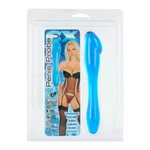 Penis probe Ex Clear Blue - vodootporni dupli dildo 18cm