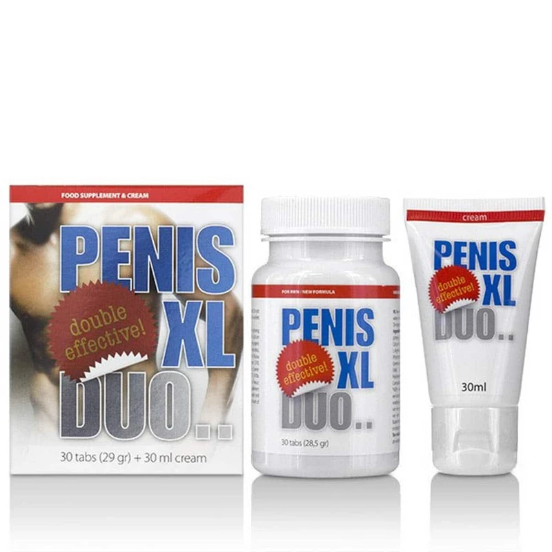 Penis XL Duo Pack - 30 ml krema i 30 tableta za jaču seksualnu izvedbu