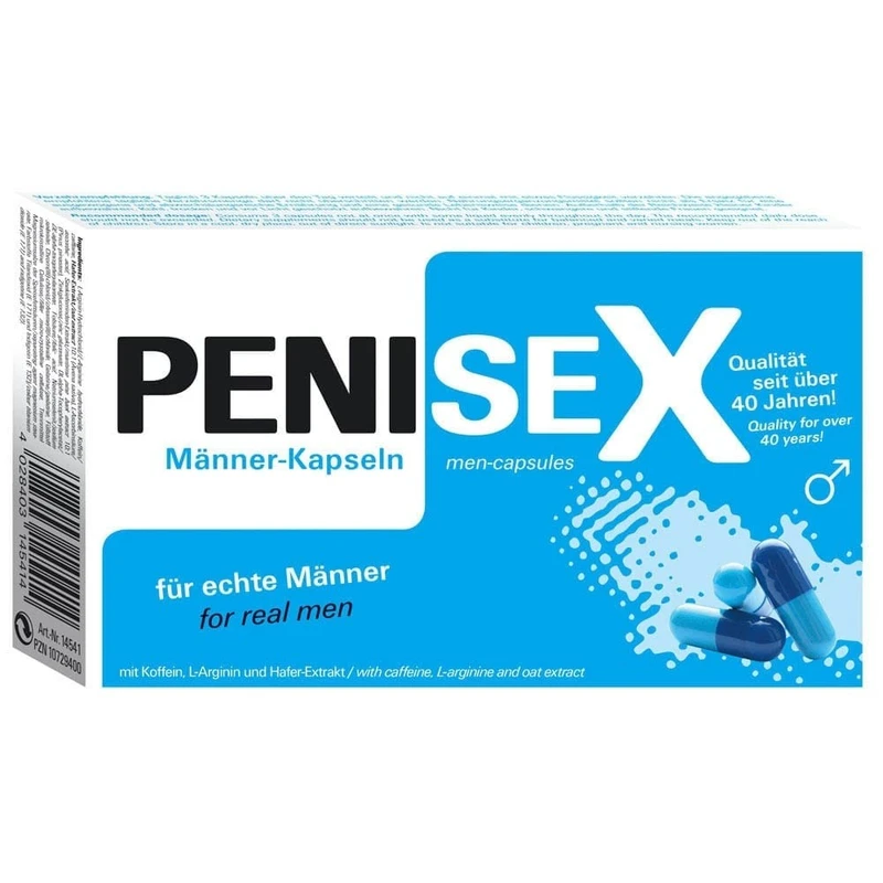 PENISEX - Kapsule za energiju i seksualnu podršku za muškarce, 40 kapsula