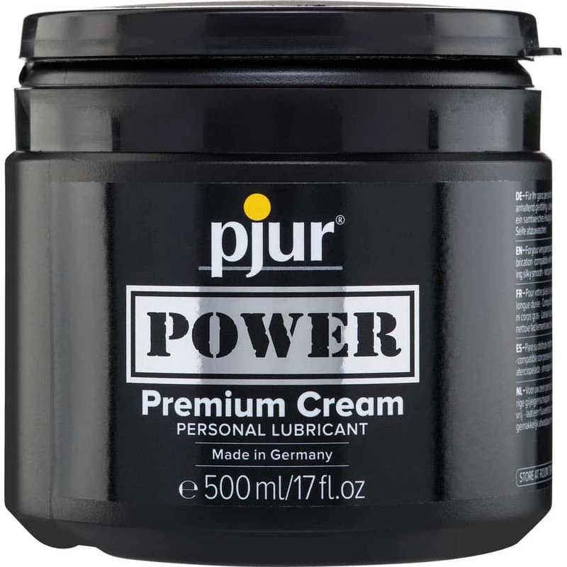 pjur Power Premium Cream 500 ml - Silikonsko i vodeno lubrikant za analne igre