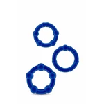 Plavi Beaded Cockring Set - 3 veličine za maksimalno uživanje