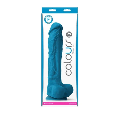 Plavi dildo sa testisima i vakuumskim postoljem - 25,4cm - Sexy Shop