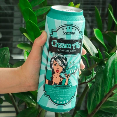 Pleasure Brew Masturbator-Cream Alekoja - Vodootporni TPR Igračka u Boji Kože i Zeleni - Sexy Shop