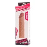 Pleasure X-Tender penis rukavica smeđa 18,5cm vodootporna
