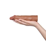 Pleasure X-Tender Penis Sleeve - Braon 19cm