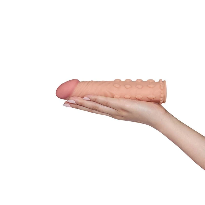 Pleasure X-Tender Penis Sleeve Real Feel Lovetoy 18cm 30% deblji