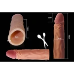 Pleasure X-Tender rukavac za penis od kože 19cm