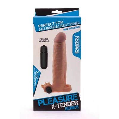 Pleasure X-Tender Vibrirajuća Penis Navlaka 19cm - Lovetoy - Sexy Shop