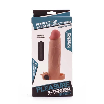Pleasure X-Tender Vibrirajući Sleev za Povećanje Penisa 20,8cm - Sexy Shop