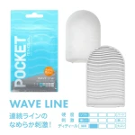 POCKET TENGA WAVE LINE - Prozirna igračka za odrasle, dužina 8cm