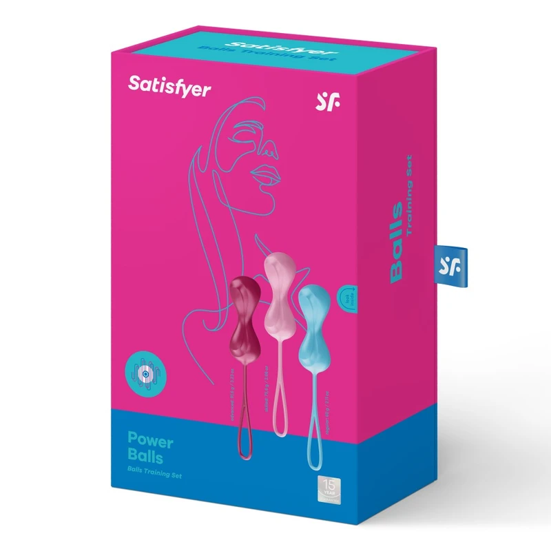 Power Balls set 3 - Višebojni uzbudljivi jastučići s vibracijom