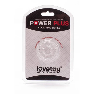 POWER PLUS prozirni vodootporni cockring za jače senzacije - Sexy Shop