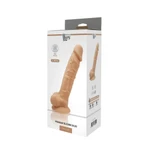 Premium Silikonski Dildo Real Love 22,9cm sa Testisima i Vakuumskim Postoljem - Boja Kože