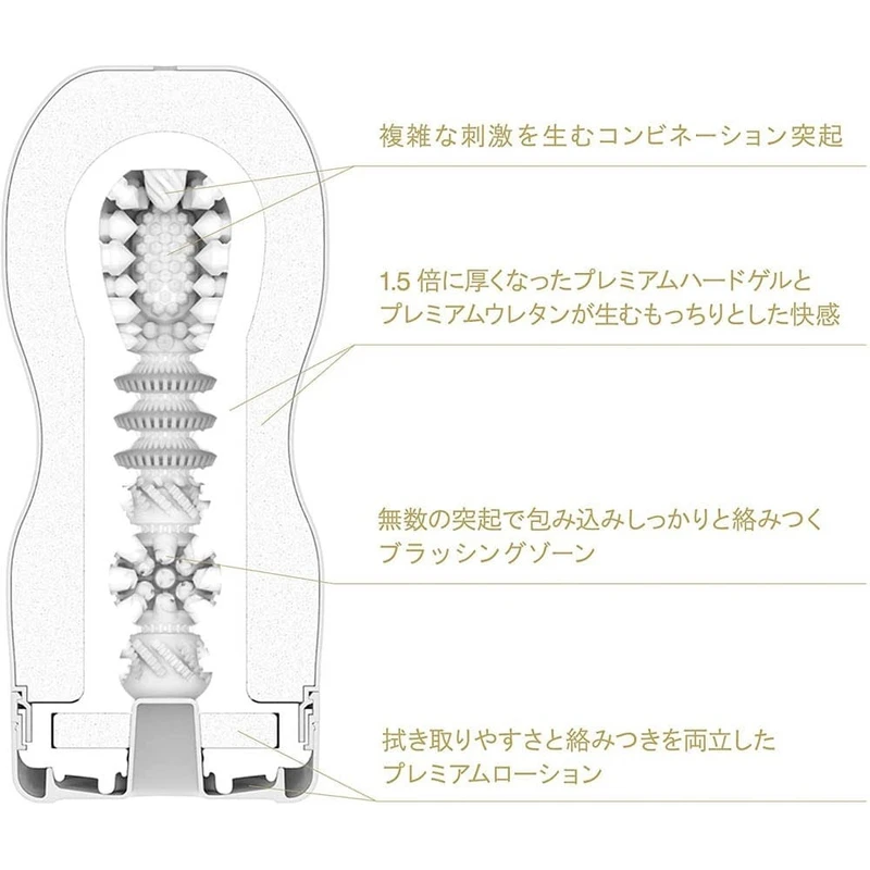 PREMIUM TENGA ORIGINAL VACUUM CUP STRONG - Crni/Zlatni