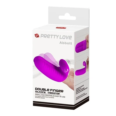 Pretty Love Abbott Ljubičasti Dvostruki Vibrator za Prste - Sexy Shop