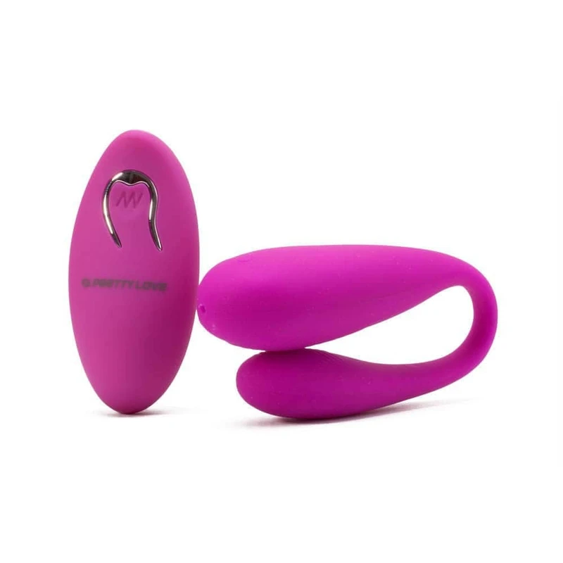 Pretty Love Aldrich vibrator sa daljinskim upravljačem, 12 funkcija, vodootporan, rozi, dužina 9,5 cm