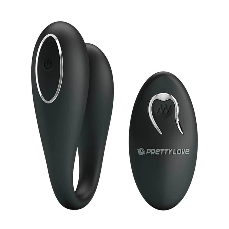 Pretty Love Algernon Crni Dvoseksualni Vibrator sa Daljincem