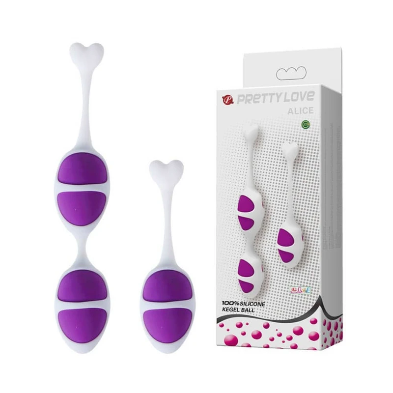 Pretty Love Aliceko Kegel Ball set, ljubičasta, vodootporna
