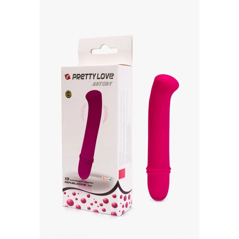 Pretty Love Antonio 10-Funkcionalni Vodootporni Vibrator Roze 12cm