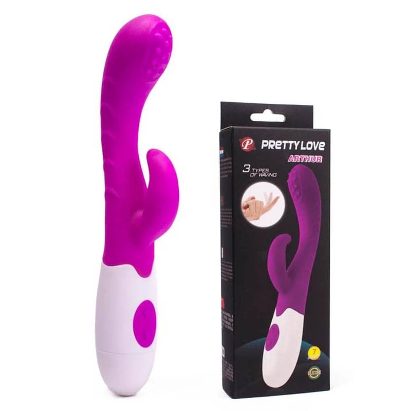 Pretty Love Arthur vibrator sa rotacijom i klitoralnom stimulacijom, ljubičasti