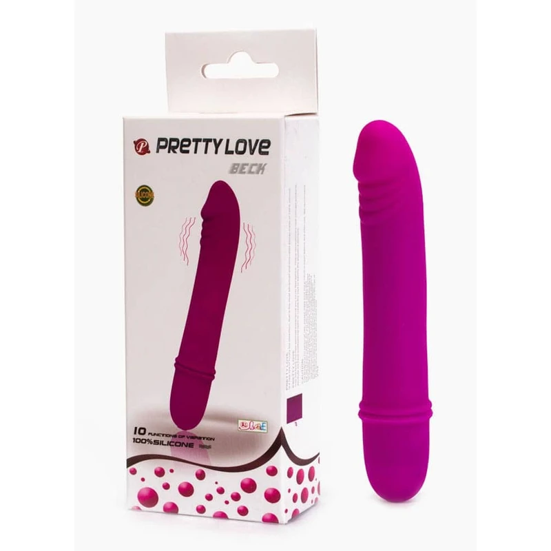 Pretty Love Beck - luksuzni silikonasti vibrator za G-tačku, ljubičasti