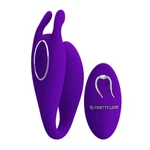 Pretty Love Bill Purple - Ljubičasti vibrator sa daljinskim upravljačem za parove, vodootporni, 12 funkcija, G tačka