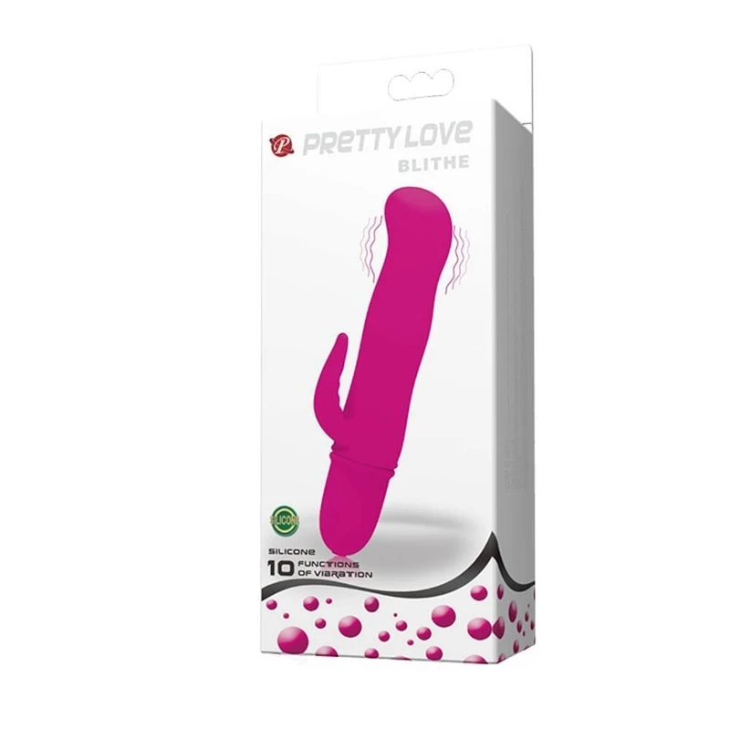 Pretty Love Blithe ljubičasti vibrator sa stimulansom klitorisa i G tačke, vodootporan, 11cm