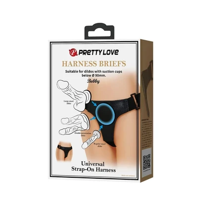 Pretty Love Bobby Univerzalni Harness Brife crni - Sexy Shop