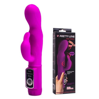 Pretty Love Body Touch vibracija sa klitorisalnim stimulansom, ljubičasta - Sexy Shop