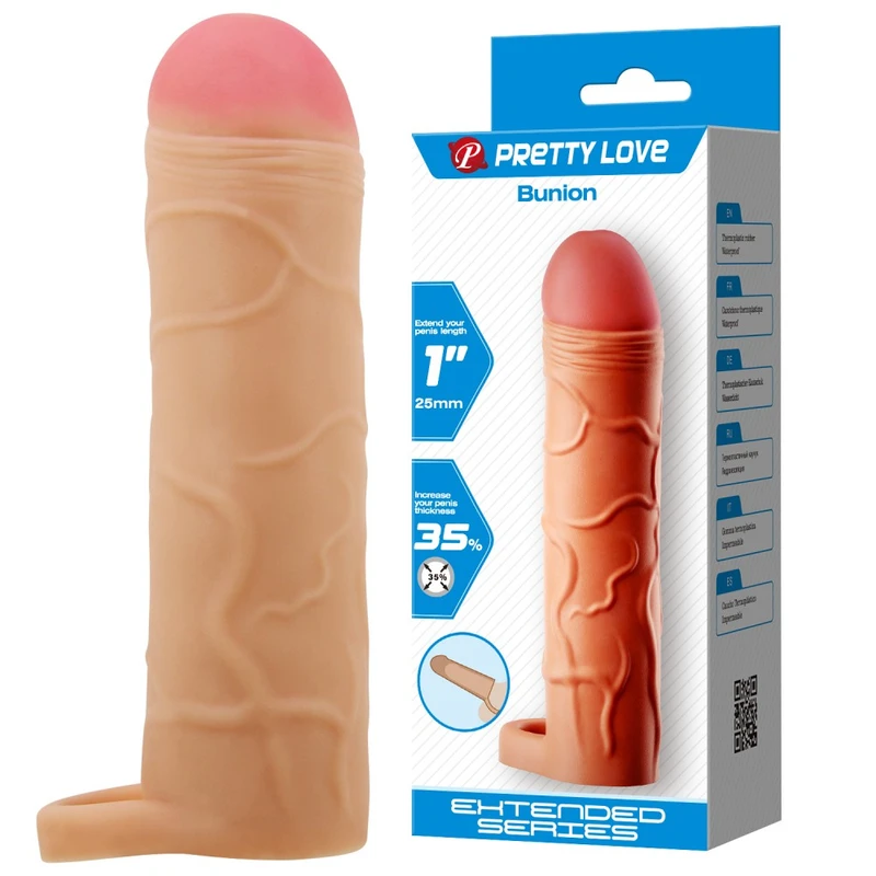Pretty Love Bunion - TPR penis produživač sa balčakom, vodootporan, 16,5 cm